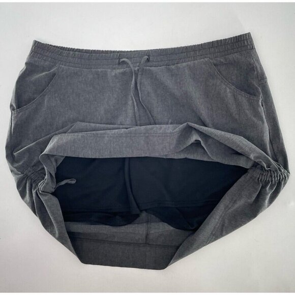 LEE ACTIVE PERFORMANCE Plus Size Gray Skort Skirt Stretch 4 Pockets Size 16M - Picture 3 of 8
